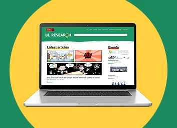 Home screen of the BL Research web site of Berger-Levrault.