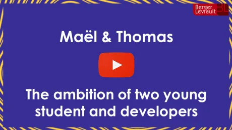 Maël and Thomas, two students and developpers at Berger-Levrault.