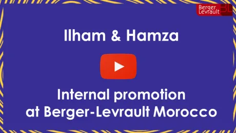 Ilham & Hamza, both working at Berger-Levrault Maroc