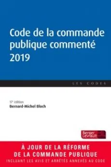 Ouvrage code de la commande publique commenté 2019.