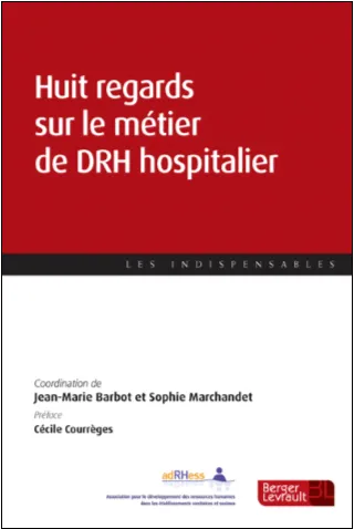 Visuel du livre Huit regards sur le métier de DRH hospitalier.