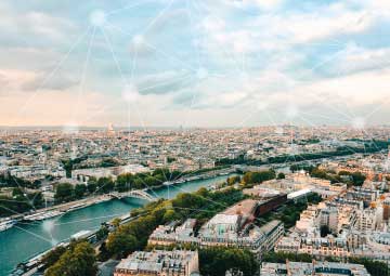 Une ville française connectée.