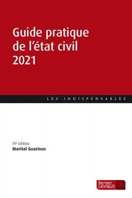 Ouvrage Guide de l'état civil 2021.