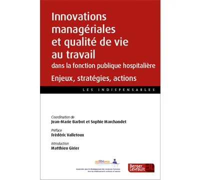 Couverture broché innovation managerial et QDV dans FPH