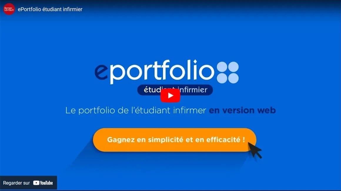 Vidéo de présentation d'ePortfolio infirmier.