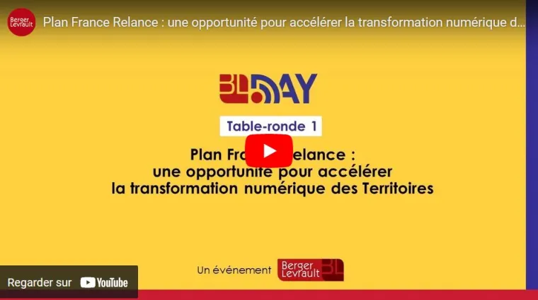Vidéo de la table ronde Plan France Relance pour la transformation numérique des collectivités territoriales