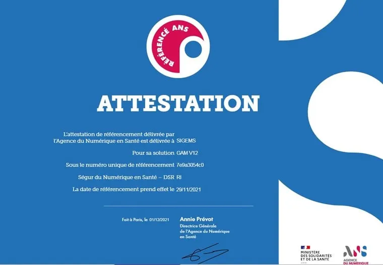 L’ANS remet une attestation Ségur à Berger-Levrault.