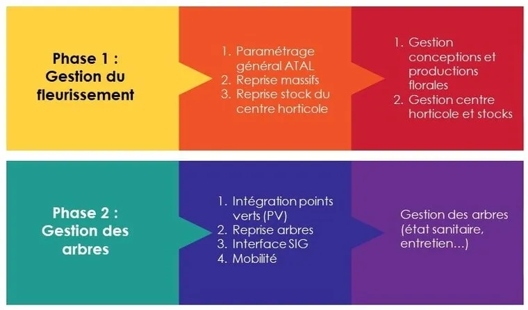 Plan de phasage de la solution Atal pour Metz Métropole