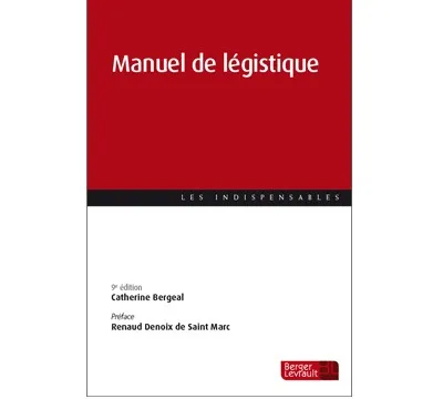 Couverture broché Manuel de légistique