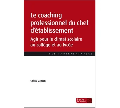 Couverture broché Le coaching professionnel du chef d’établissement