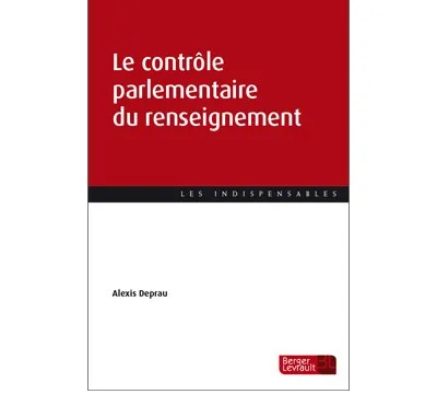 Couverture broché Le controle parlementaire du renseignement