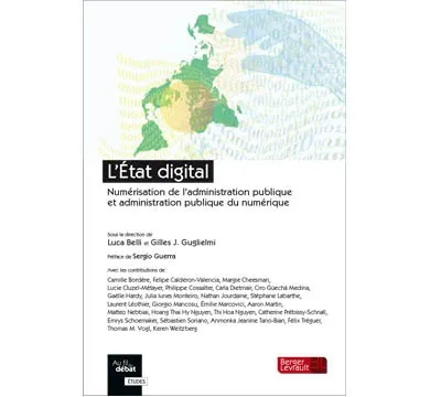Couverture broché L'État digital