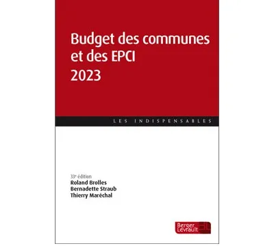 Couverture broché Budget des communes et des EPCI 2023