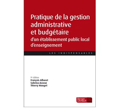 Couverture broché Pratique de la gestion administrative EPLE