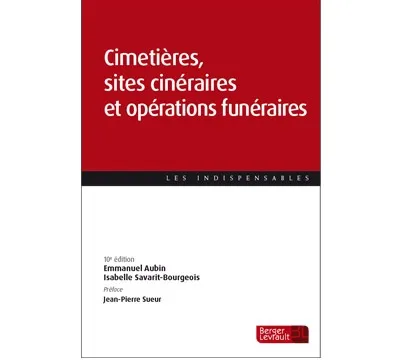 Couverture broché Cimetières sites cinéraires et opérations funéraires