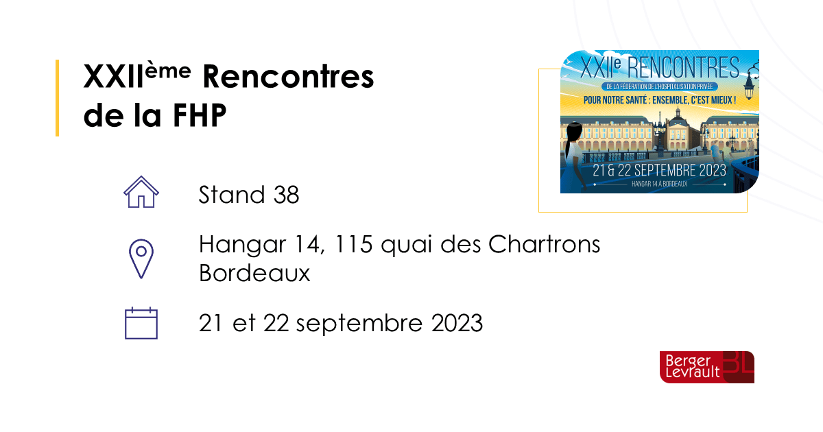 BergerLevrault participe aux Rencontres de la FHP 2023