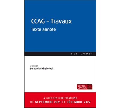 Communiqué « CCAG – Travaux » | Berger-Levrault