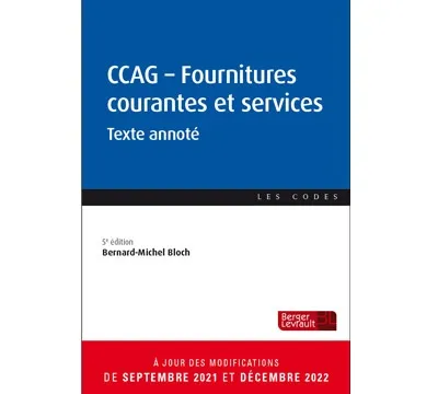 Couverture broché CCAG-Fournitures courantes et services 5e