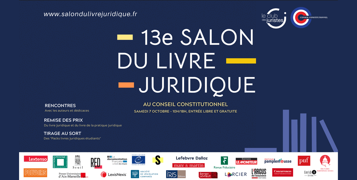 13e salon du livre juridique le 7 octobre 2023 Paris