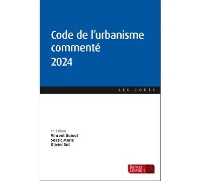 Couverture broché Code de l'urbanisme commente-2024