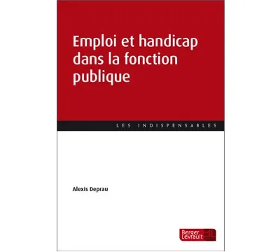 Couverture broché Emploi et handicap dans la fonction publique