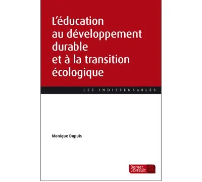 Couverture broché L'éducation au développement durable et a la transition écologique