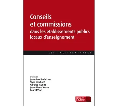 Couverture broché Conseils et commissions dans les EPLE