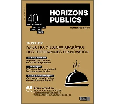 Couverture Horizons publics 40