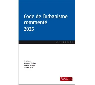 Couverture broché Code de l'urbanisme commenté 2025