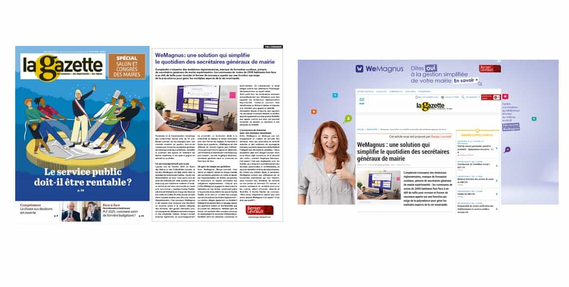 Contenu partenaire dédié à WeMagnus paru dans La Gazette des Communes