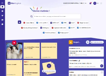 Ecran d'accueil de la solution SaaS WeMagnus