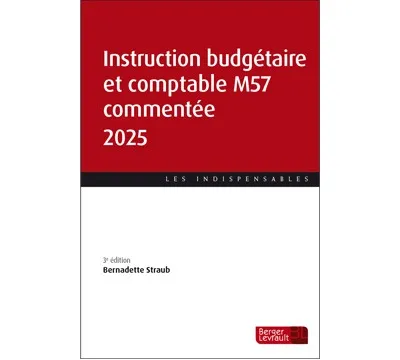 Couverture broché Instruction budgétaire et comptable M57 commentée 2025