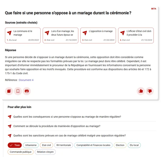 L'ssistant intelligent de Légibase Collectivités