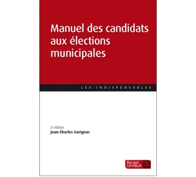 Couverture Manuel des candidats elections municipale