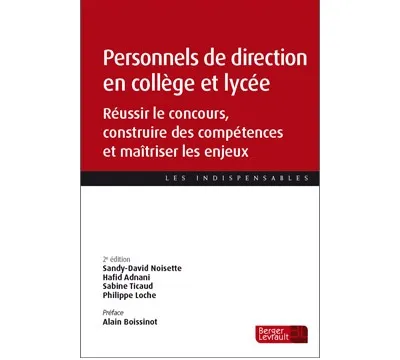 Couverture Personnels de direction en collège et lycée