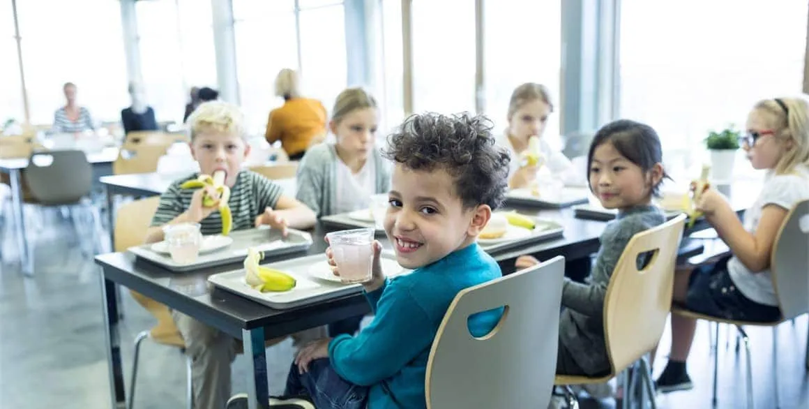 Illustration d'une cantine scolaire