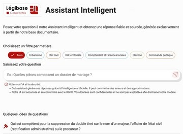 Assistant intelligent Légibase