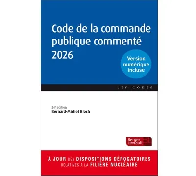 Couverture Code de la commande public commente 2026