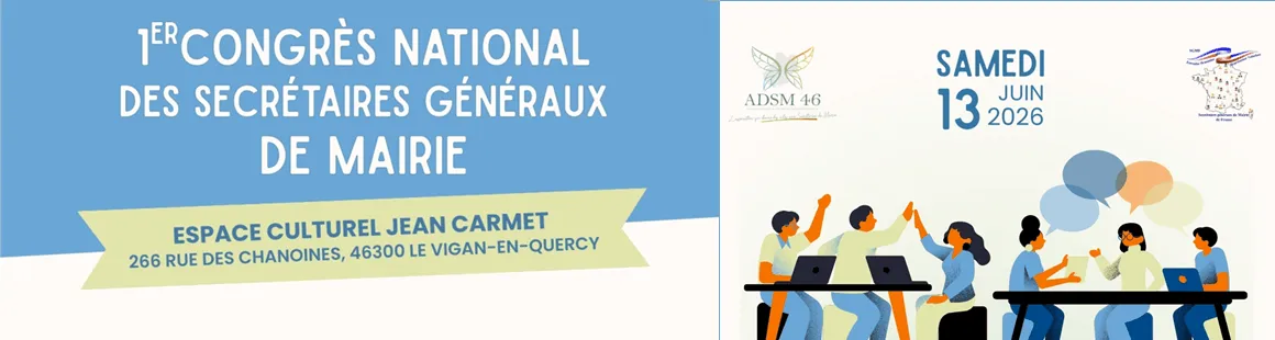Congrès national des secrétaires généraux de mairie 2026