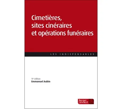 Couverture Cimetières, sites cinéraires et opérations funéraires