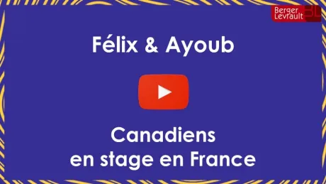 Félix et Ayoub, stagiaires chez Berger-Levrault