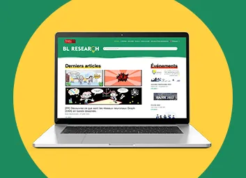 Ecran d'accueil du site web BL Research de Berger-Levrault.