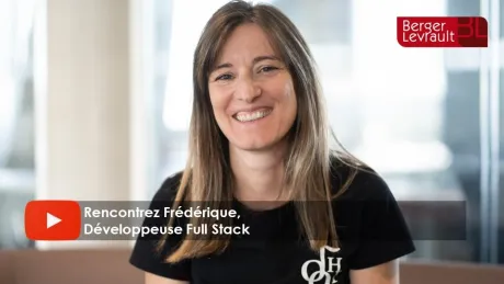 Rencontrez Frédérique, Développeuse Full Stack chez Berger-Levrault.