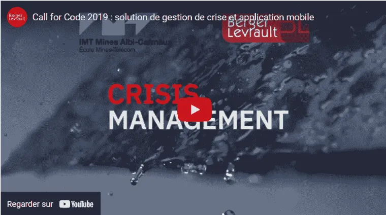 Call for Code 2019 : solution de gestion de crise et application mobile