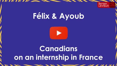 Félix and Ayoub trainees at Berger-Levrault