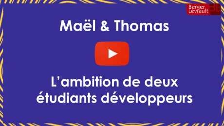 Maël & Thomas, deux étudiants développeurs chez Berger-Levrault