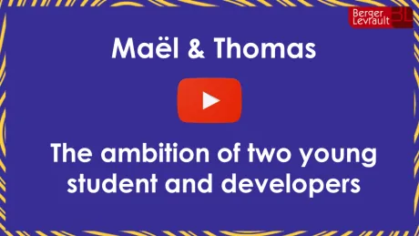 Maël and Thomas, two students and developpers at Berger-Levrault.